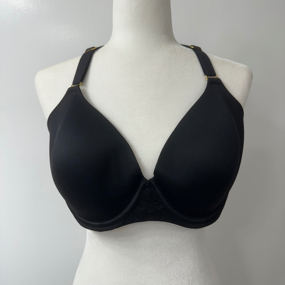 Soma Embraceable FC Geo Lace Racerback Lace Push Up Back - 40D - Black - Picture 2 of 5